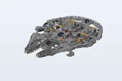Mid-build preview of Millennium Falcon - UCS